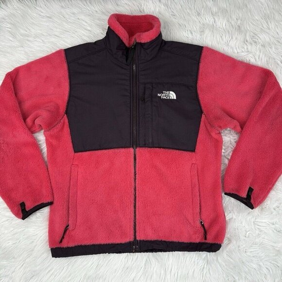 The North Face Women's Pink Osito Polartec Thermal Pro Raschel Fleece Coat S/C42 - Picture 5 of 16